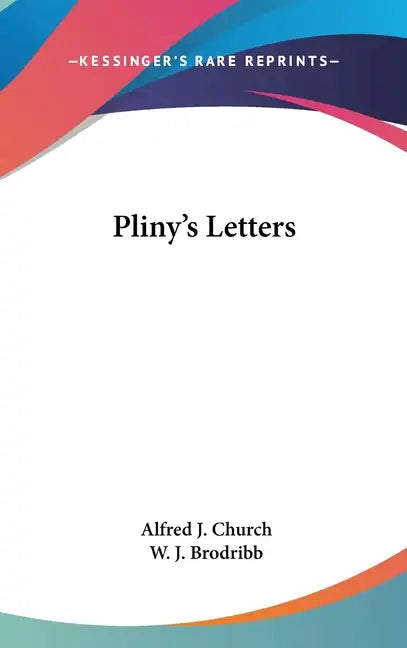 Pliny's Letters - Hardcover