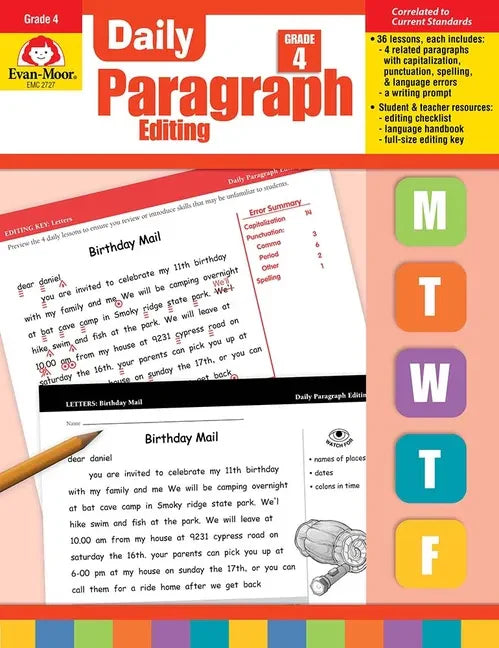 Daily Paragraph Editing, Grade 4 Teacher Edition - Paperback
