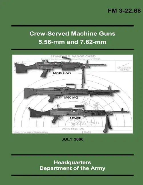 Crew-Served Machine Guns 5.56-mm and 7.62-mm (FM 3-22.68) - Paperback