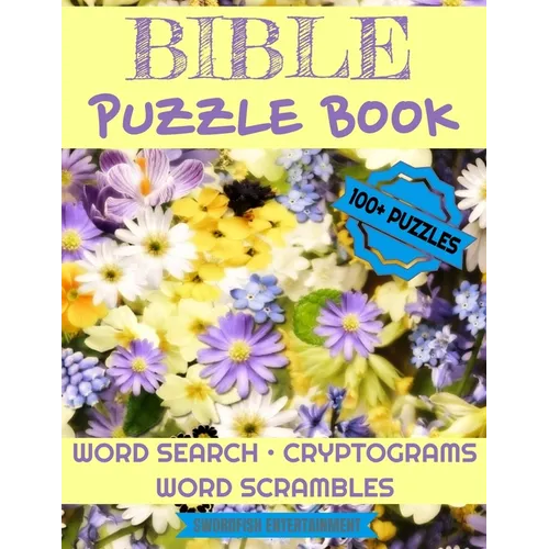 Bible Puzzle Book: 100+ Activities For Christians Word Search, Scrambles, Cryptograms - Paperback