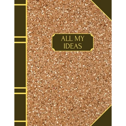 All My Ideas: Dot Grid Interior, 120 pages, 8.5 x 11 inches - Paperback