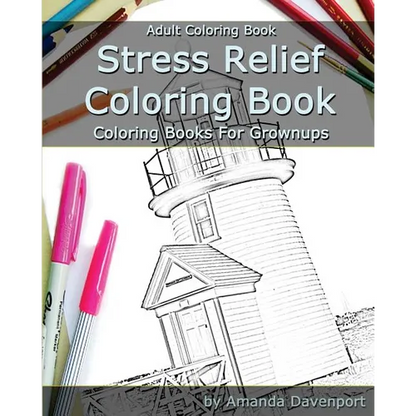 Stress Relief Coloring Book: Adult Coloring Book: Coloring Books For Grownups - Paperback