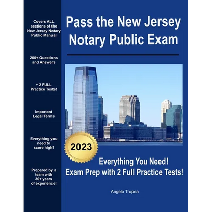 Pass the New Jersey Notary Public Exam: Everything You Need - Exam Prep with 2 Full Practice Tests! - Paperback