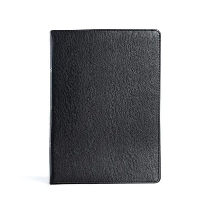 CSB Spurgeon Study Bible, Holman Handcrafted Collection, Black Premium Goatskin - Leather