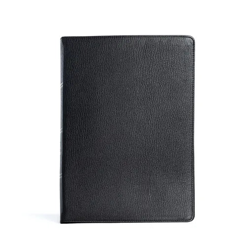CSB Spurgeon Study Bible, Holman Handcrafted Collection, Black Premium Goatskin - Leather