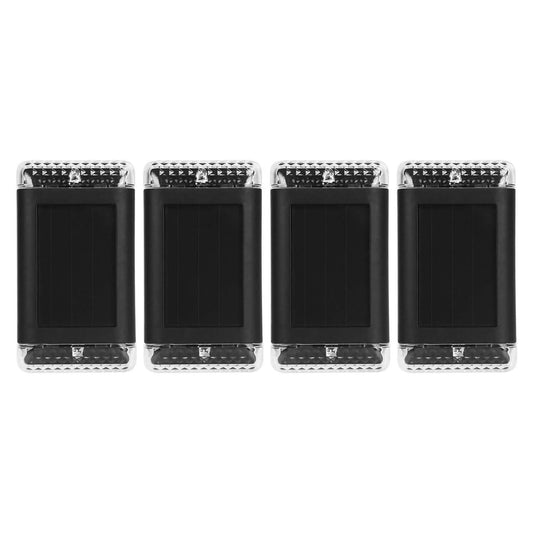 4-Pack: Solar Powered Wall Sconce Light IP55 Rechargeable Optical Sensor Lamp
