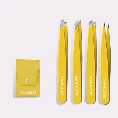 4-Pieces: High-Quality Eyebrow Tweezer