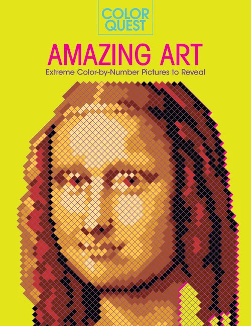 Color Quest: Amazing Art: Extreme Color-By-Number Pictures to Reveal - Paperback