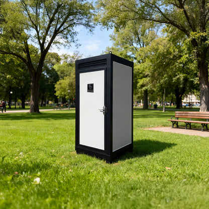 42-Inch One-Person Portable Outdoor Toilet Cabin With Light, Sink And Vent Fan (SAK45672)