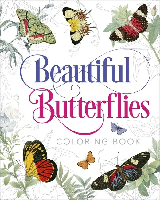 Beautiful Butterflies Coloring Book - Paperback