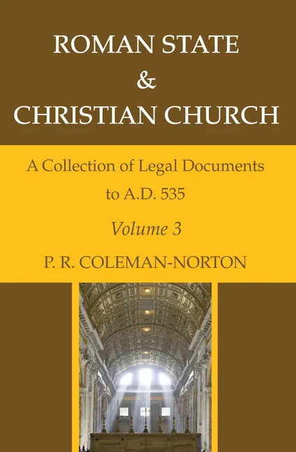Roman State & Christian Church Volume 3 - Paperback