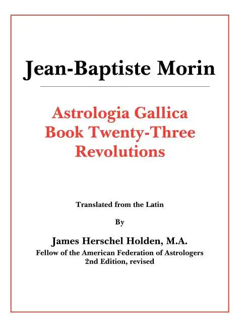 Astrologia Gallica Book 23 - Paperback