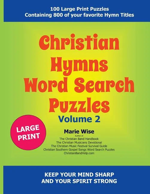 Christian Hymns Word Search Puzzles Volume 2 - Paperback