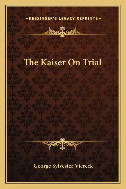 The Kaiser on Trial - Paperback