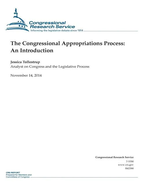 The Congressional Appropriations Process: An Introduction - Paperback