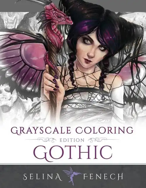 Gothic - Grayscale Edition Coloring Book - Paperback