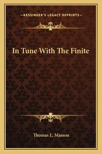 In Tune with the Finite - Paperback