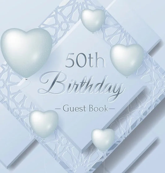 50th Birthday Guest Book: Keepsake Gift for Men and Women Turning 50 - Hardback with Funny Ice Sheet-Frozen Cover Themed Decorations & Supplies, Perso - Hardcover
