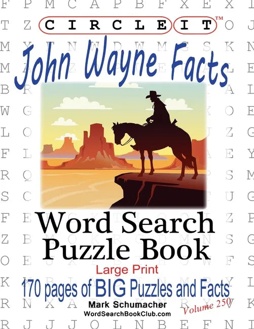 Circle It, John Wayne Facts, Word Search, Puzzle Book - Paperback