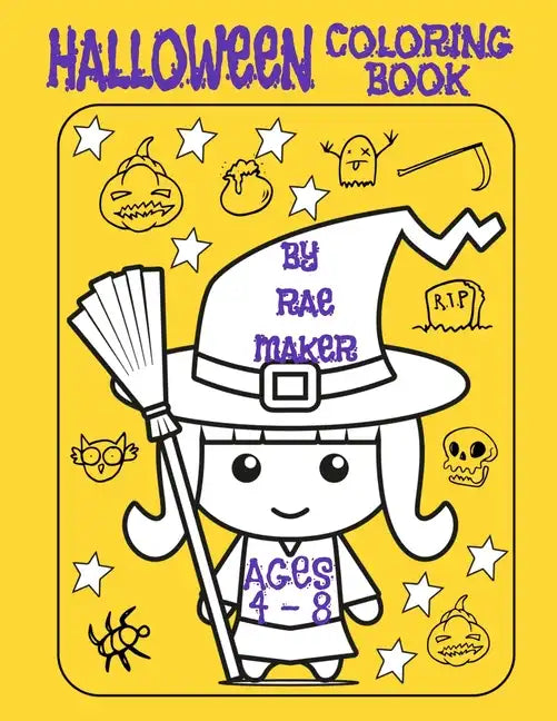 Halloween Coloring Book Ages 4 - 8 - Paperback