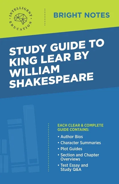 Study Guide to King Lear by William Shakespeare - Paperback