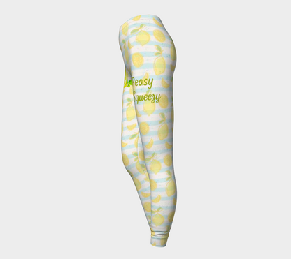 Easy Peasy Lemon Squeezy Yellow Leggings