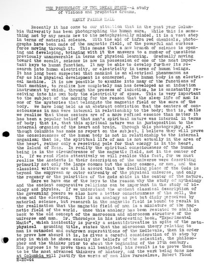 THE PSYCHOLOGY OF THE DREAM STATE : A study of visions and prophetic dreams — Manly P. Hall