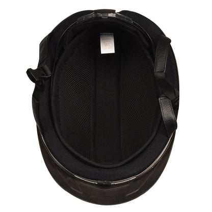 Deluxe Schooler Helmet - Black Silver Vents