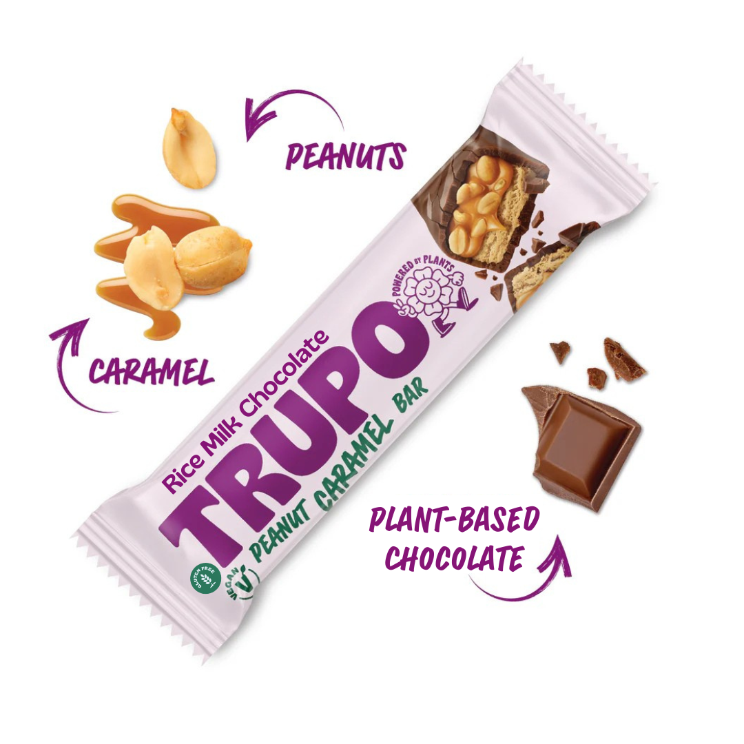 Peanut Caramel Bars - Vegan & Gluten-Free