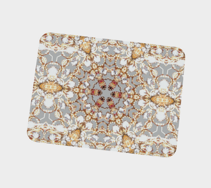 Intricate Gold Design Vegan Leather Placemat