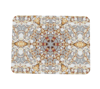 Intricate Gold Design Vegan Leather Placemat