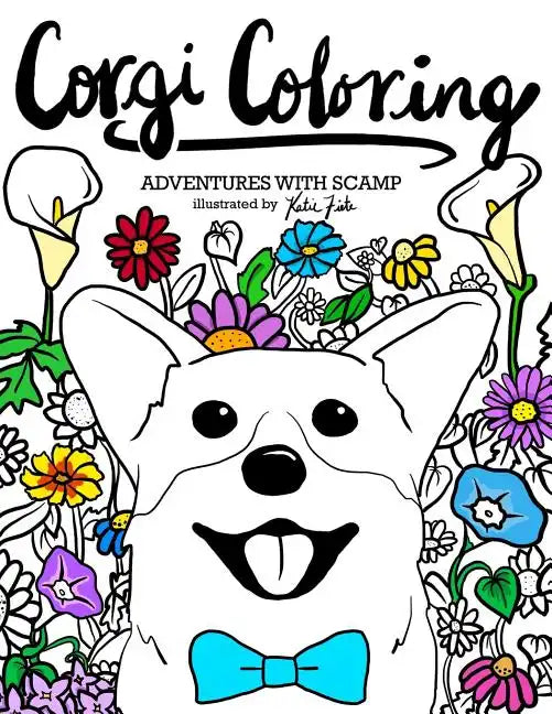 Corgi Coloring: Adventures with Scamp - Paperback