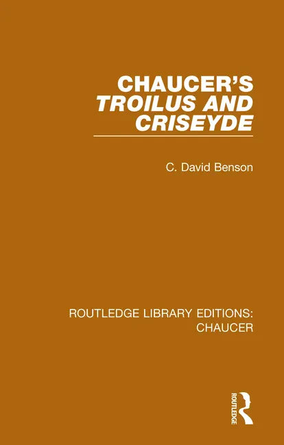 Chaucer's Troilus and Criseyde - Paperback