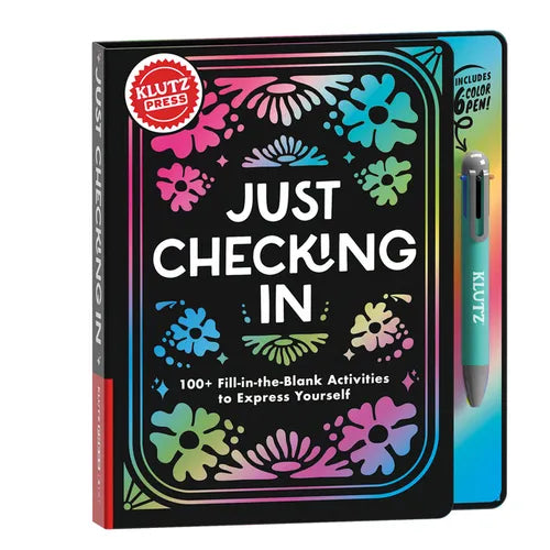 Klutzpress Just Checking In: 100+ Fill-In-The-Blank Activities to Express Yourself - Hardcover
