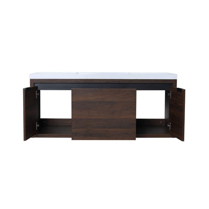 Nuvia Floating Bathroom Vanity With Resin Sink Soft Close Doors (SAK82560)