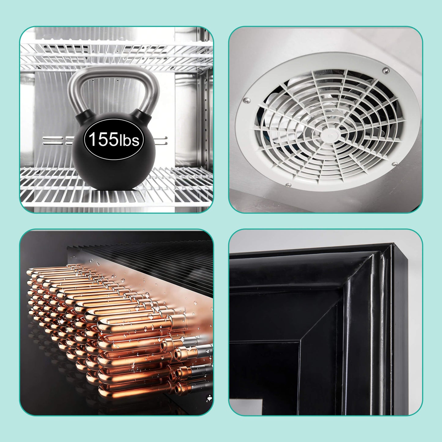 49-Inch Upright Commercial Reach-In Display Refrigerator (SAK16785)