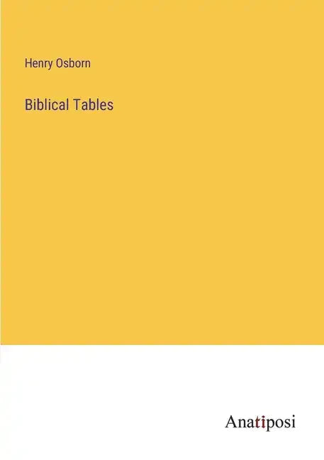 Biblical Tables - Paperback