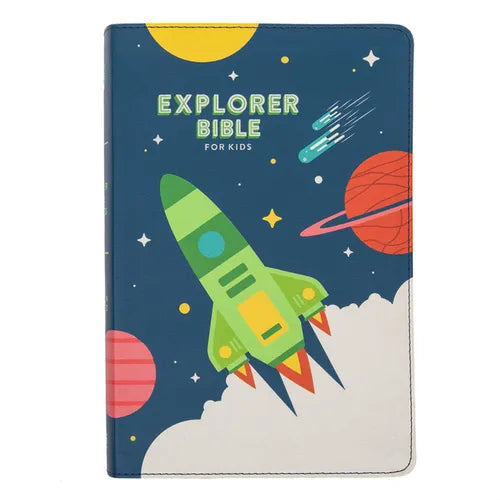 CSB Explorer Bible for Kids, Blast Off Leathertouch - Imitation Leather