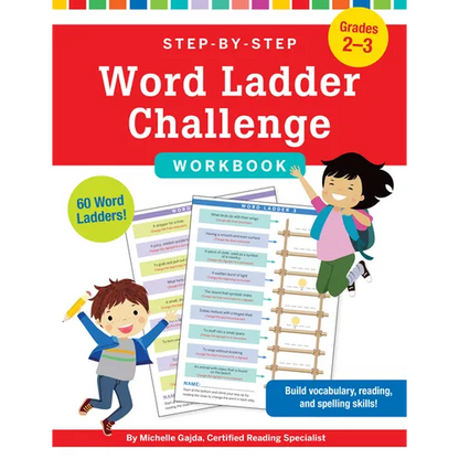 Step-By-Step Word Ladder Challenge Workbook (Grades 2-3) - Paperback
