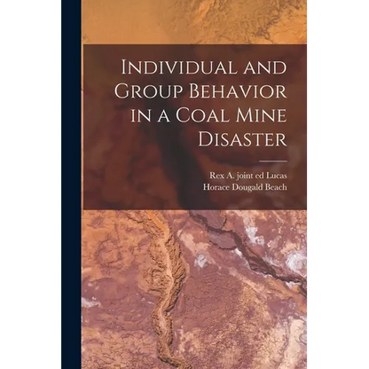 Individual and Group Behavior in a Coal Mine Disaster - Paperback