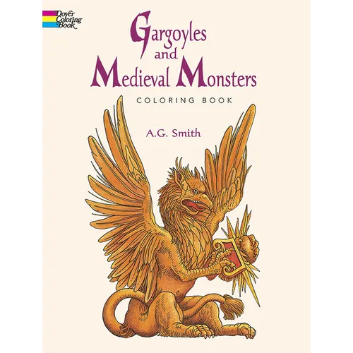 Gargoyles and Medieval Monsters Coloring Book - Paperback