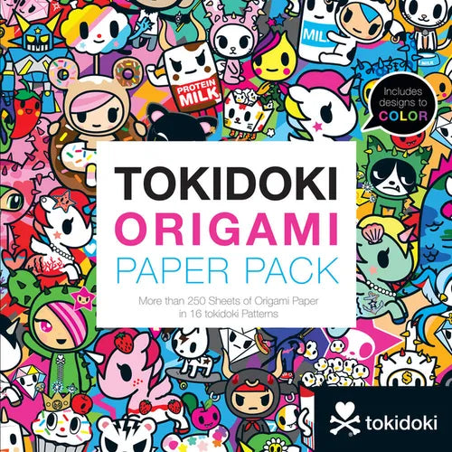 Tokidoki Origami Paper Pack: More Than 250 Sheets of Origami Paper in 16 Tokidoki Patterns - Paperback