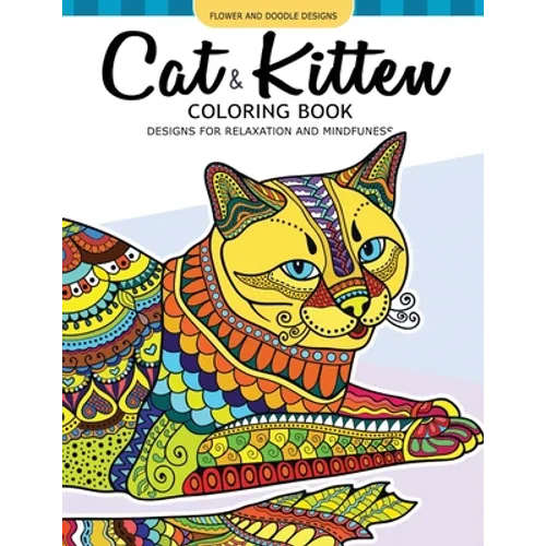 Cat and Kitten Coloring Book: A Pet coloring book for cat lover. An Adult coloring book - Paperback
