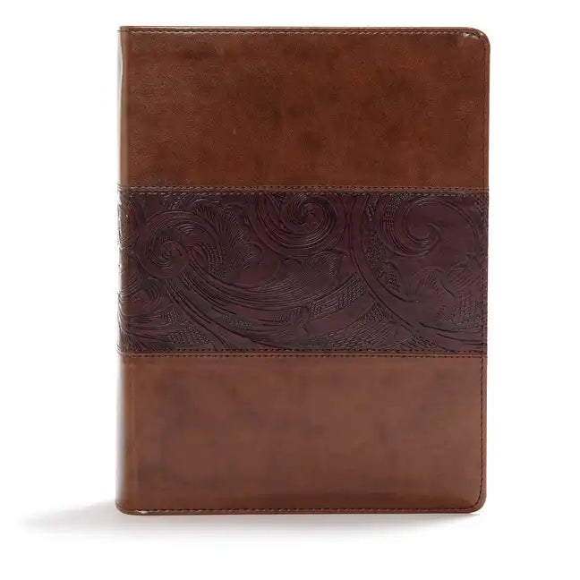 CSB Study Bible, Mahogany Leathertouch - Imitation Leather