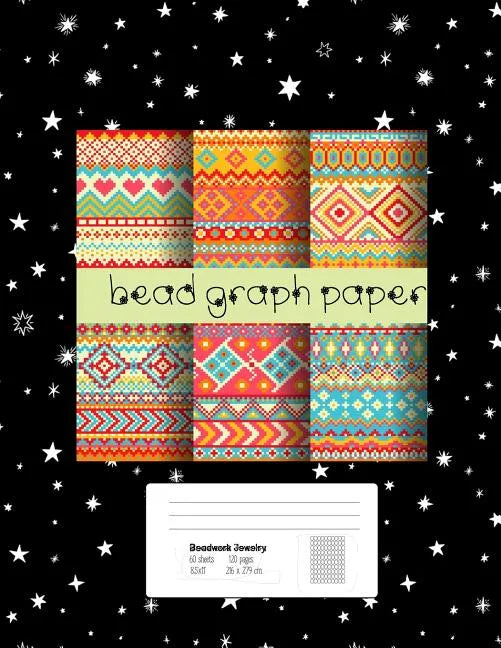 Bead Graph Paper: Graph Paper for Bead Pattern Designs Your Favorite/ Loomed Bead Projects/ Bracelet, Jewelry, Earring, Necklace /8.5"x - Paperback