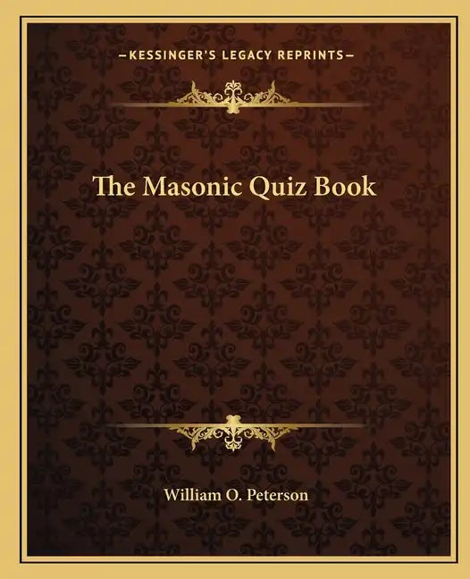 The Masonic Quiz Book - Paperback