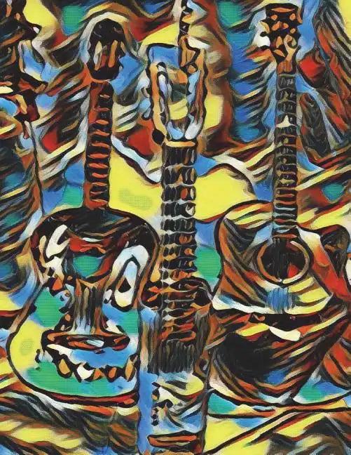 Sheet Music for Guitar - 200 PAGES - 8.5 X 11: Guitar for beginners, rock, jazz, classical, and kids - Paperback