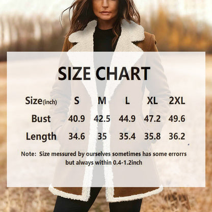 Women's Suede-Look Trench Coat