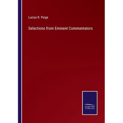 Selections from Eminent Commentators - Paperback