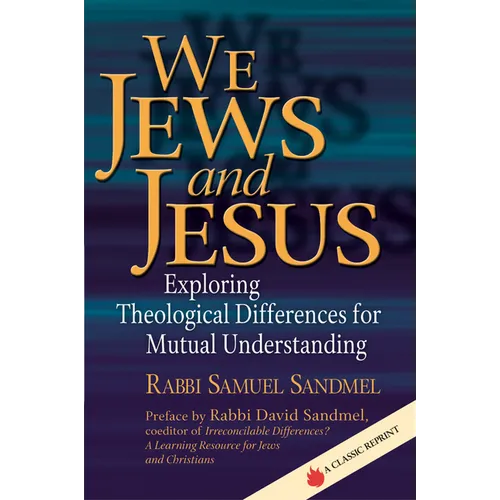 We Jews and Jesus: Exploring Theological Differences for Mutual Understanding - Paperback